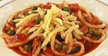 Рецепт - Макароны с сосисками