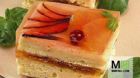 Торт из желе и фруктов - 69 фото
