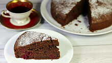 Рецепт - Шоколадный пирог с вишней простой рецепт