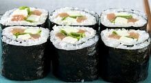 Рецепт - Суши с сыром и лососем