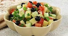 Рецепт - Салат из свежих овощей (2)