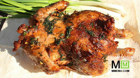 Цыпленок на углях. рецепт цыпленка ( курицы ) на вертеле.