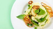 Рецепт - Пюре из картофеля и зеленого горошка