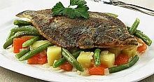 Рецепт - Камбала со стручковой фасолью