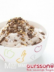 Приготовление блюда по рецепту - Йогуртовое мороженое с орехово-шоколадной крошкой. Шаг 3