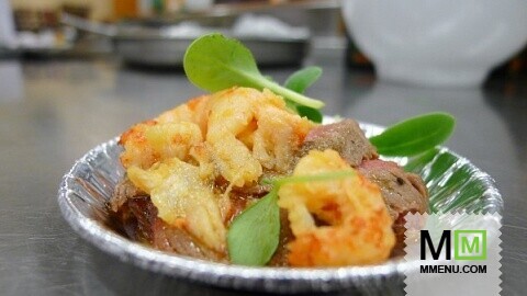 Ростбиф с раками и дайконом Ростбиф с раками и дайконом