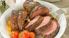 Рецепт - Стейк из говядины с овощами-гриль