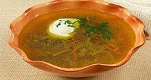 Рецепт - Суп из телятины с солеными огурцами