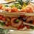 Салат из макаронных изделий с креветками