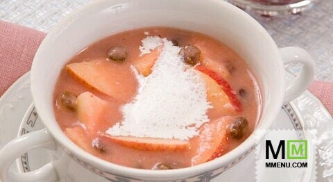 Суп из сухарей с фруктами