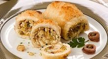 Рецепт - Рулетики из камбалы с орехами