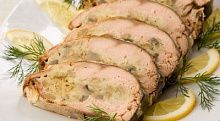 Рецепт - Горбуша, фаршированная грибами и сыром