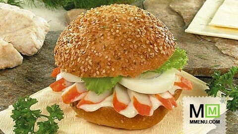 Сэндвичи с крабовыми палочками Сэндвичи с крабовыми палочками