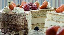 Рецепт - Творожный торт с ягодами