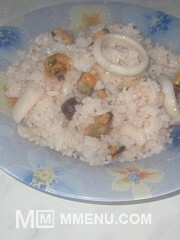 Приготовление блюда по рецепту - Рис с морепродуктами. Шаг 3