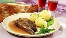 Рецепт - Говядина, тушенная в хлебном квасе