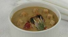 Рецепт - Суп-пюре с беконом и грибами
