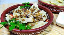 Рецепт - Вареники с грибами и картошкой